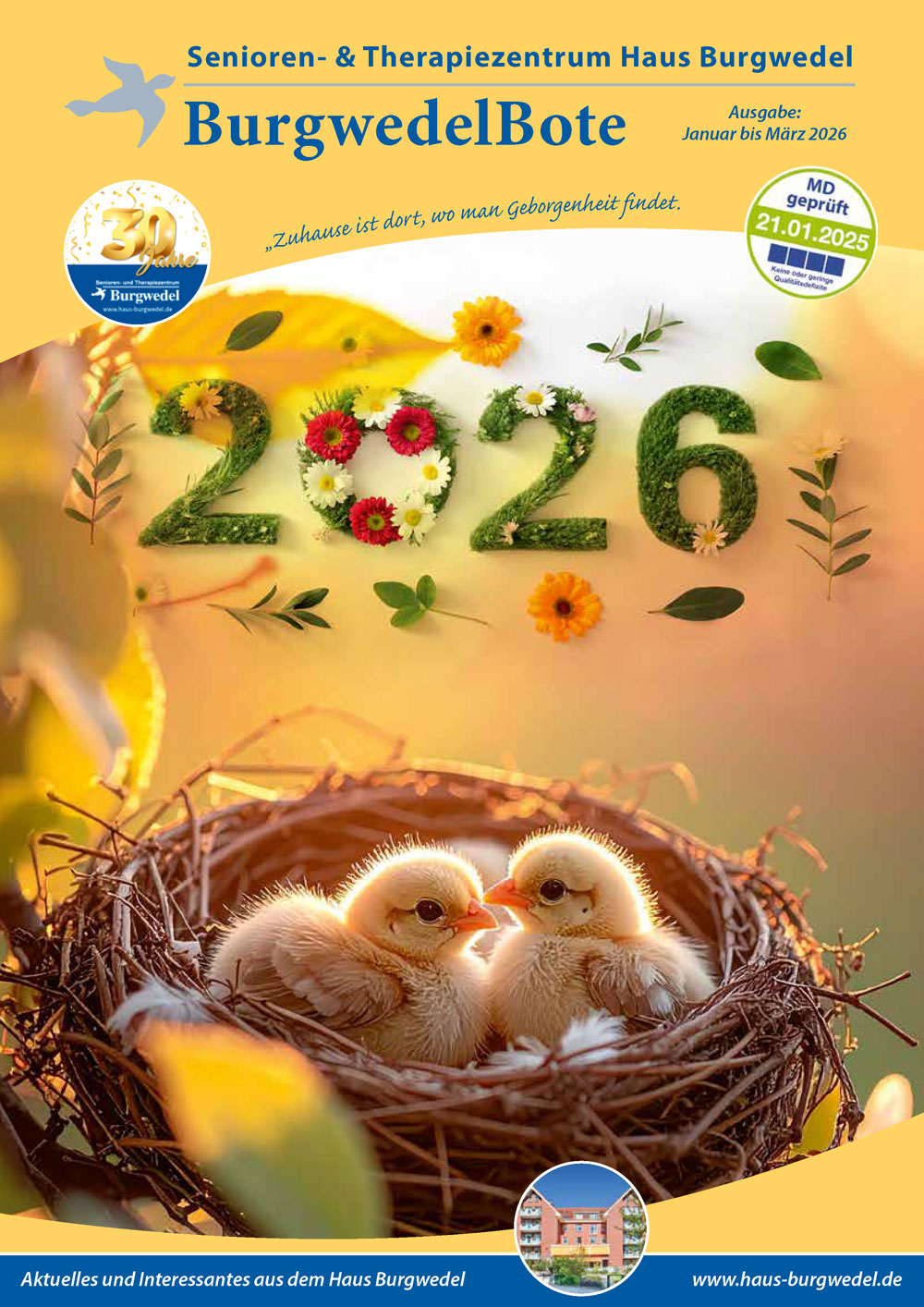 Haus Burgwedel Hauszeitung Juli bis September 2025
