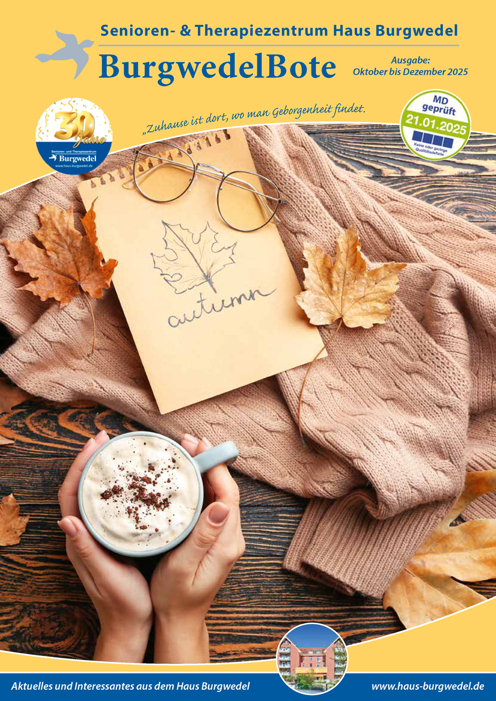 Haus Burgwedel Hauszeitung Juli bis September 2025